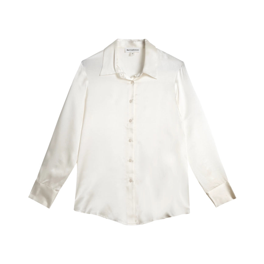 Diana Silk Blouse in Ivory-Blouse-Bel Cashmere S.C.-S-Ivory-Urbanheer