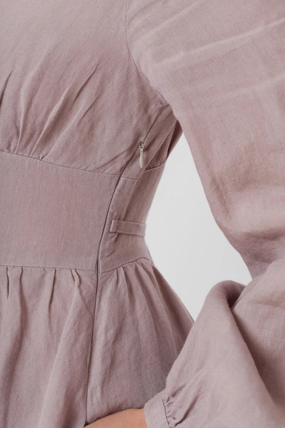 Diane Dress, Long Sleeve Gentle Lilac-Dress-Son de Flor-M-Urbanheer