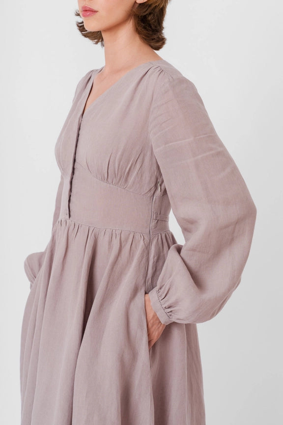 Diane Dress, Long Sleeve Gentle Lilac-Dress-Son de Flor-M-Urbanheer