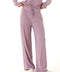 Diane Feather Fleece Satin Trim Detail Pant