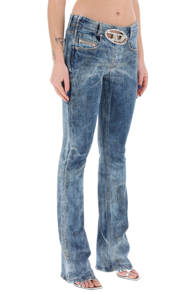Diesel 1969 d-ebbey jeans with jewel buckle-women > clothing > jeans-Diesel-26-Blue-Urbanheer