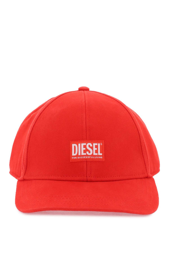 Diesel corry-jacq-wash baseball cap-men > accessories > scarves hats & gloves-Diesel-os-Red-Urbanheer