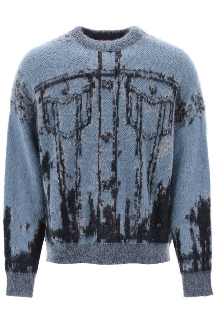 Diesel k-patmos moahir and wool sweater-men > clothing > knitwear-Diesel-Urbanheer