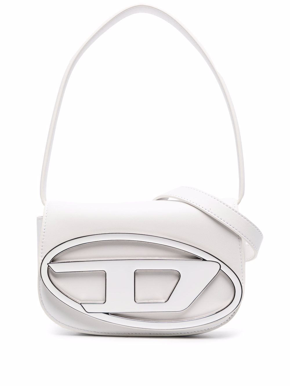 Diesel Logo Shoulder Bag White