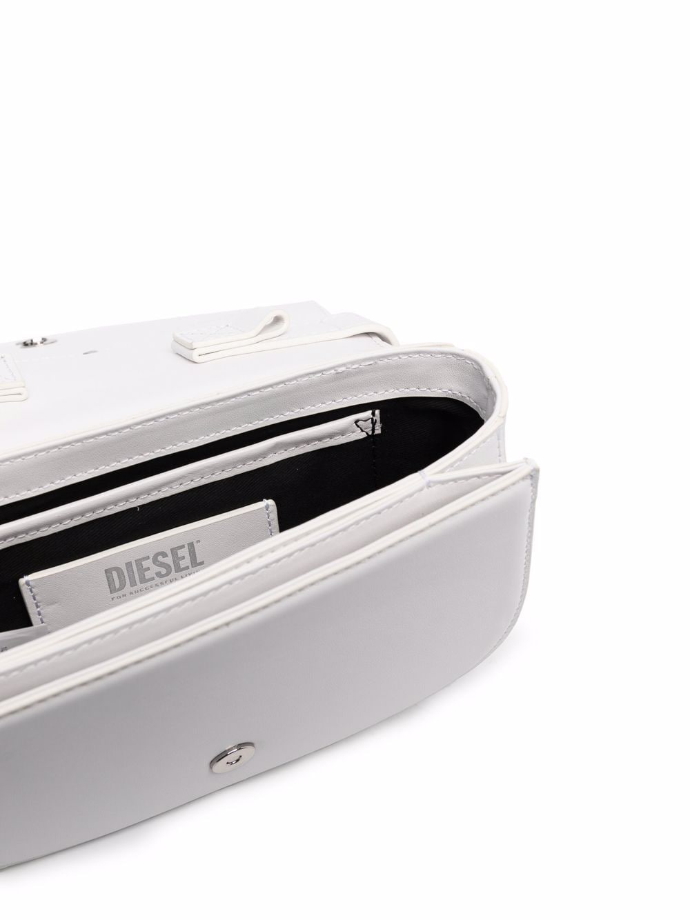 Diesel Logo Shoulder Bag White