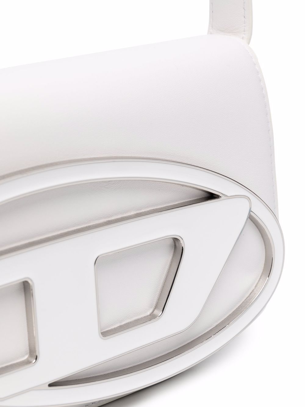 Diesel Logo Shoulder Bag White