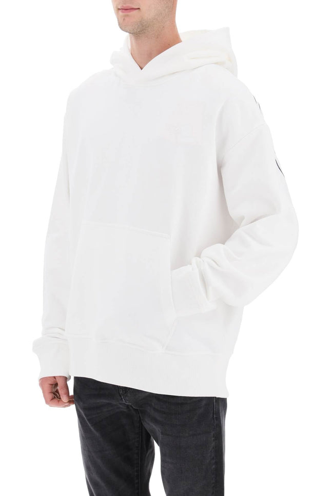 Diesel 's-macs-hood-megoval' hoodie with logo embroidery-men > clothing > t-shirts and sweatshirts > sweatshirts-Diesel-Urbanheer