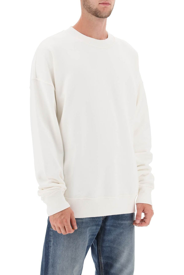 Diesel 's-strapoval' sweatshirt with back destroyed-effect logo-men > clothing > t-shirts and sweatshirts > sweatshirts-Diesel-Urbanheer
