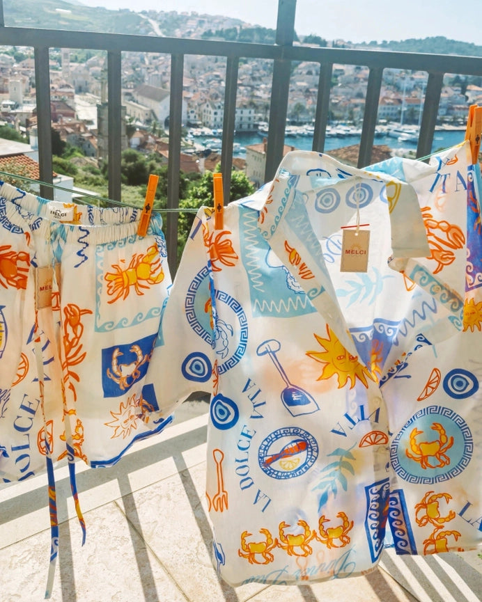 Dinner Date Two Piece Set 100% Cotton-Set-Melci Studio-XS-Urbanheer