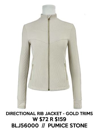 Directional Rib Jacket Gold Trims-Jacket-Blanc Noir-XS-Optic White-Urbanheer