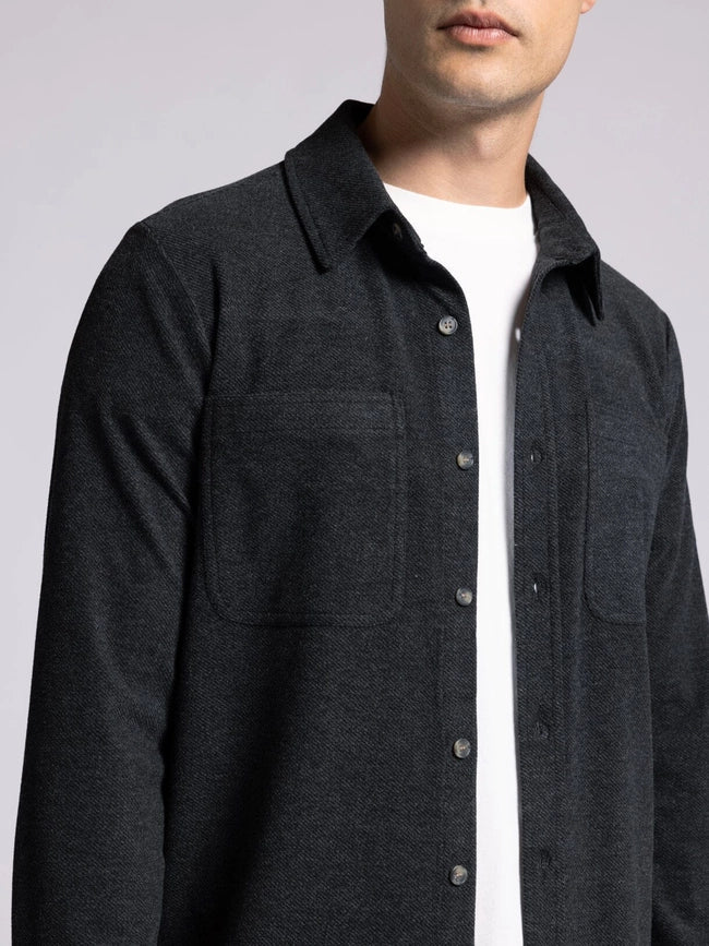Discovery Shirt - Long Sleeve Button Up BLACK HEATHER-Shirts-Thread & Supply (Mens)-M-Urbanheer