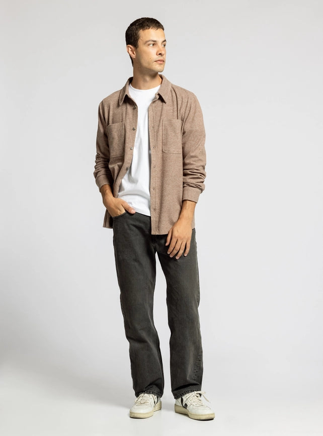 Discovery Shirt - Long Sleeve Button Up CLOVE HEATHER-Shirts-Thread & Supply (Mens)-M-Urbanheer