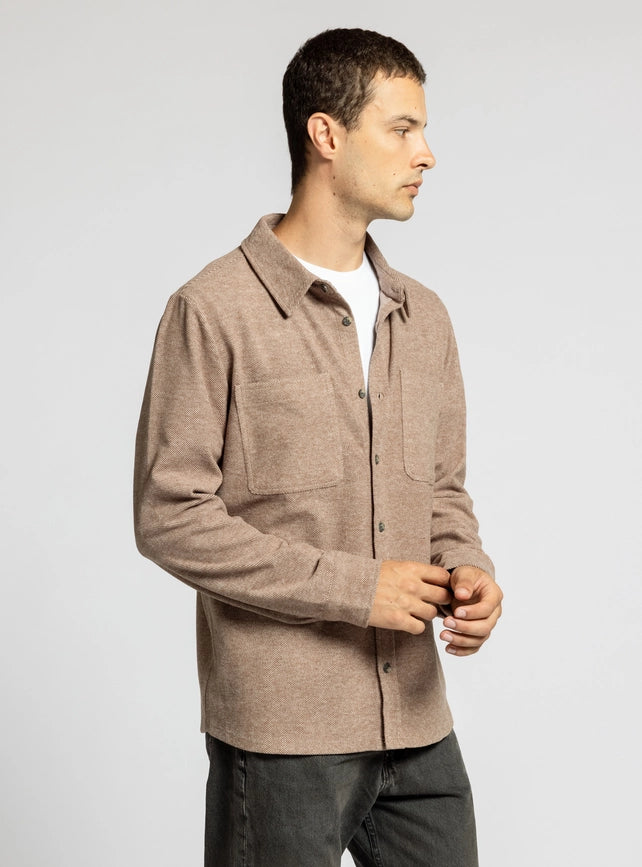 Discovery Shirt - Long Sleeve Button Up CLOVE HEATHER-Shirts-Thread & Supply (Mens)-M-Urbanheer