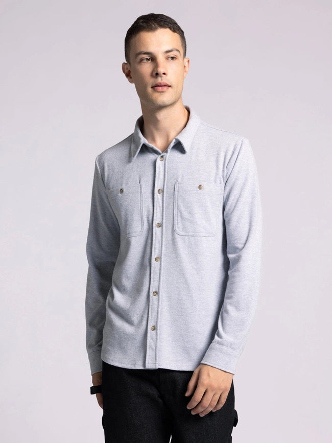Discovery Shirt - Long Sleeve Button Up GREY HEATHER-Shirts-Thread & Supply (Mens)-M-Urbanheer