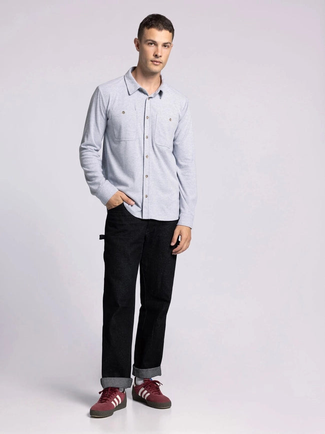 Discovery Shirt - Long Sleeve Button Up GREY HEATHER-Shirts-Thread & Supply (Mens)-M-Urbanheer