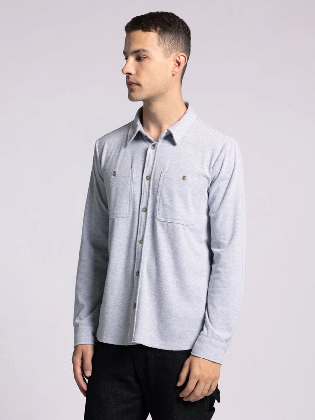 Discovery Shirt - Long Sleeve Button Up GREY HEATHER-Shirts-Thread & Supply (Mens)-M-Urbanheer
