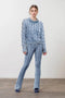 Distressed Trim Sweater-Sweater-Moon River-XS-INDIGO-Urbanheer