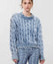 Distressed Trim Sweater-Sweater-Moon River-XS-INDIGO-Urbanheer