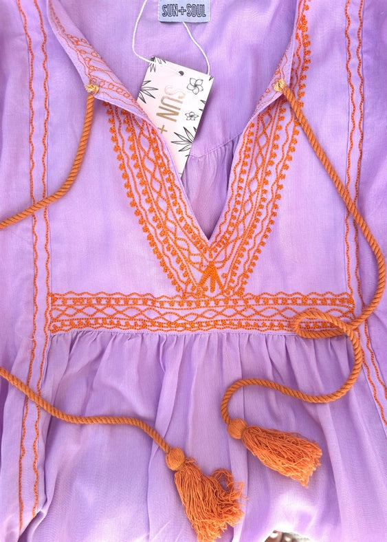 Diya Embroidered Mini Dress ☆ Berry Crush-Dress-Sun + Soul-One Size-Berry Crush-Urbanheer