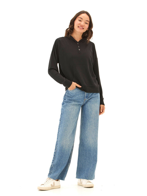 Diyanna Modal Terry Henley Hoodie