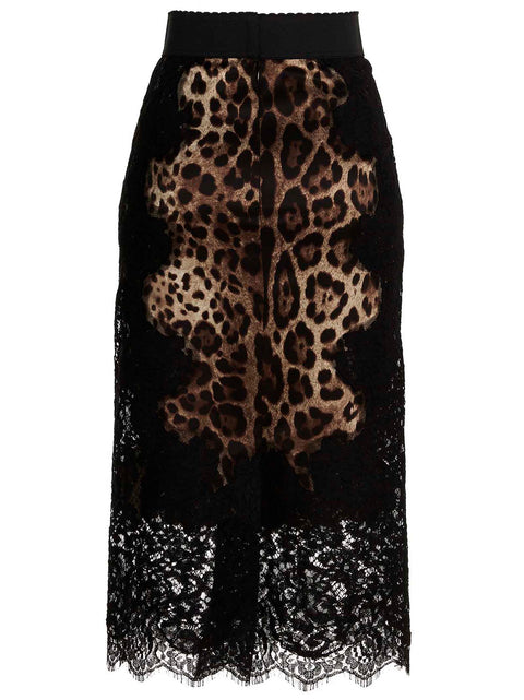 Dolce & Gabbana Animalier Skirt