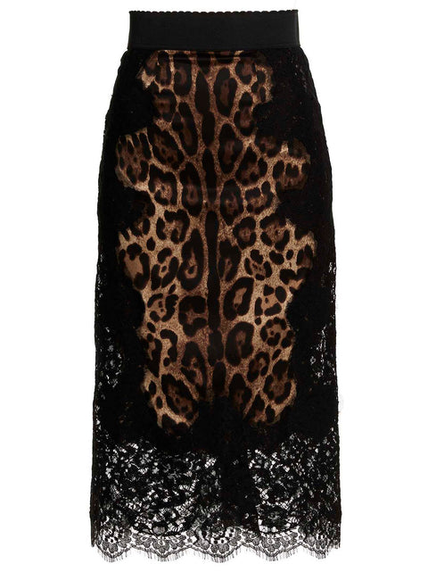 Dolce & Gabbana Animalier Skirt