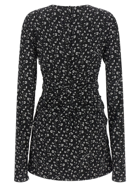 Dolce & Gabbana Black Flower Dress