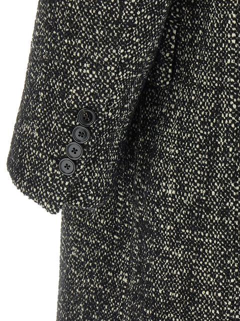 Dolce & Gabbana Bouclé Wool Coat