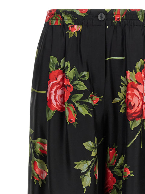 Dolce & Gabbana Bouquet Rose Pants