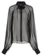 Dolce & Gabbana Chiffon Blouse With Flower