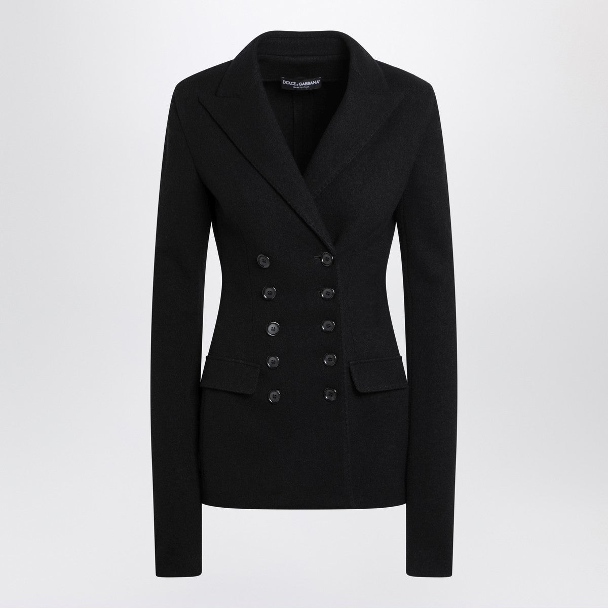 Dolce & Gabbana Dolce&Gabbana Black double-breasted wool cloth jacket