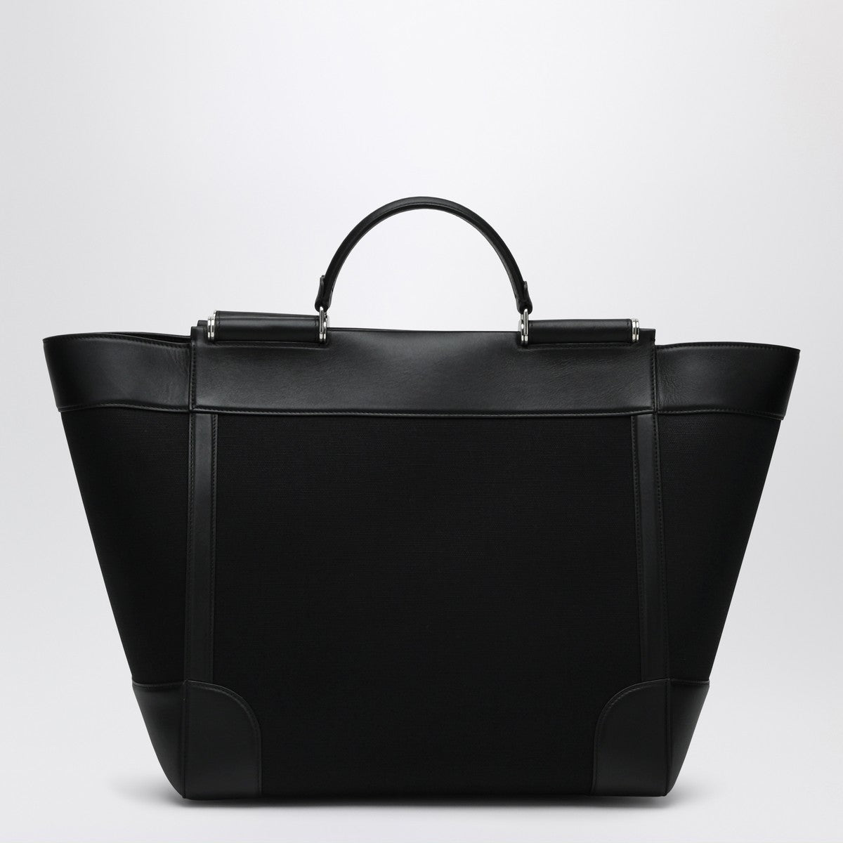 Dolce & Gabbana Dolce&Gabbana Black fabric and leather tote bag