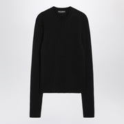 Dolce & Gabbana Dolce&Gabbana Black ribbed wool sweater
