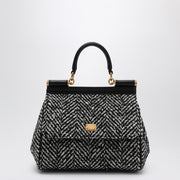 Dolce & Gabbana Dolce&Gabbana Chevron fabric handbag Sicily medium