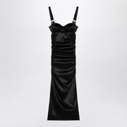 Dolce & Gabbana Dolce&Gabbana Draped black dress with bra detail