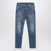 Dolce & Gabbana Dolce&Gabbana Faded-effect slim blue jeans