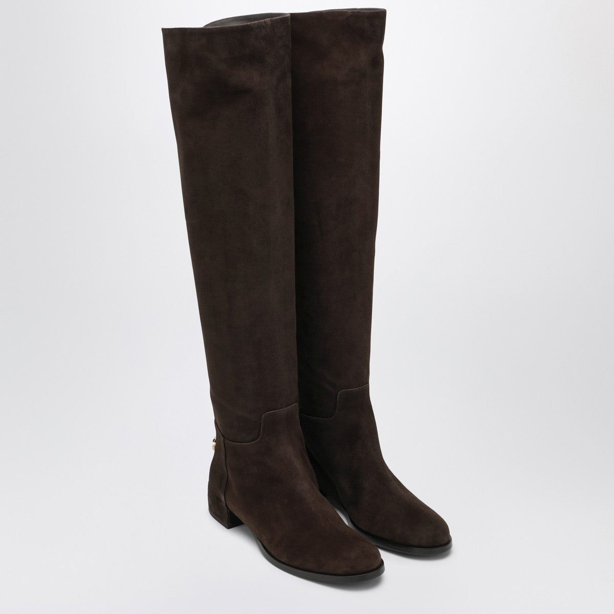 Dolce & Gabbana Dolce&Gabbana High suede boot in ebony brown
