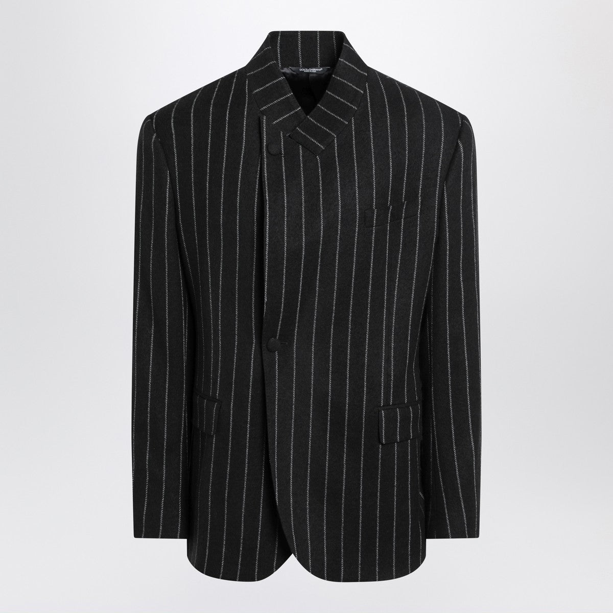 Dolce & Gabbana Dolce&Gabbana Striped wool-blend single-breasted jacket