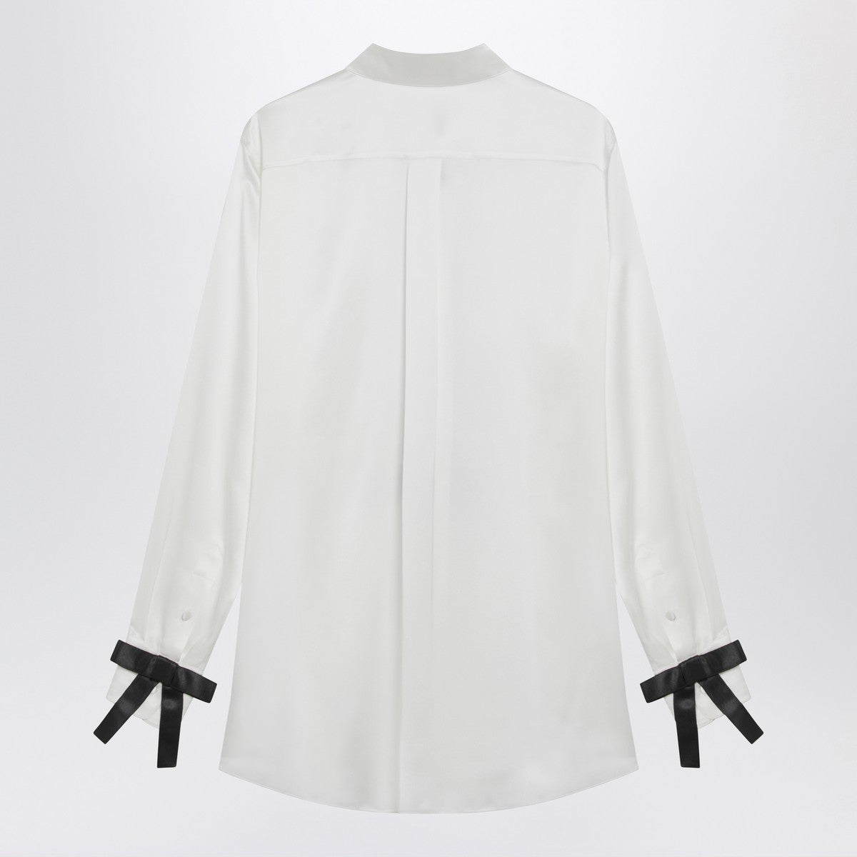 Dolce & Gabbana Dolce&Gabbana White silk shirt with bows
