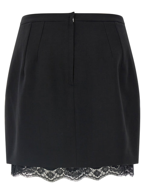 Dolce & Gabbana Double Crêpe Wool Skirt