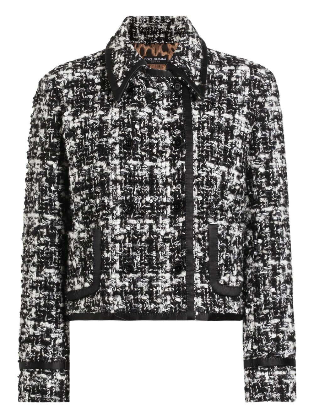 Dolce & Gabbana Double-breasted jacket in wool blend check