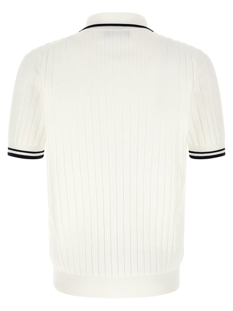 Dolce & Gabbana Flat Ribbed Polo Shirt