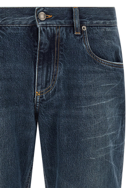 Dolce & Gabbana Logo Embroidery Jeans