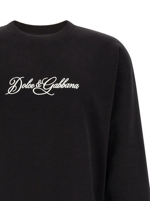 Dolce & Gabbana Logo Embroidery Sweatshirt