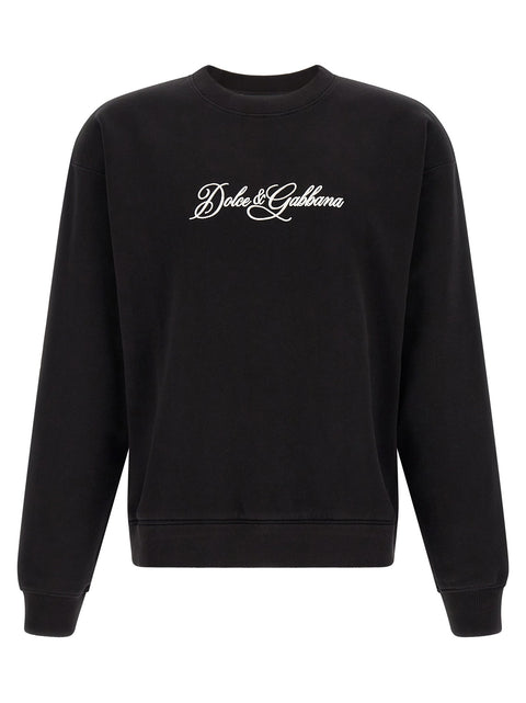 Dolce & Gabbana Logo Embroidery Sweatshirt