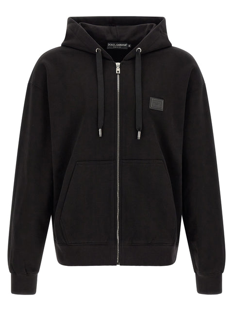 Dolce & Gabbana Logo Plaque Hoodie