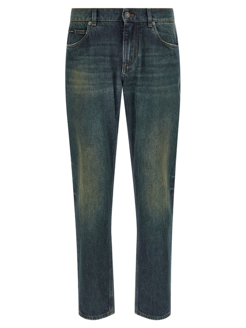 Dolce & Gabbana Logo Tag Jeans