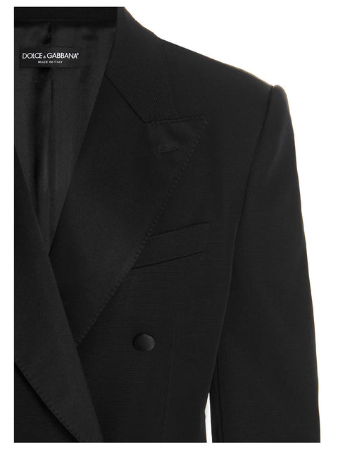 Dolce & Gabbana Padded Shoulders Double-breasted Blazer Jacket
