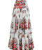 Dolce & Gabbana-Pleated tiered floral-print cotton-poplin midi skirt