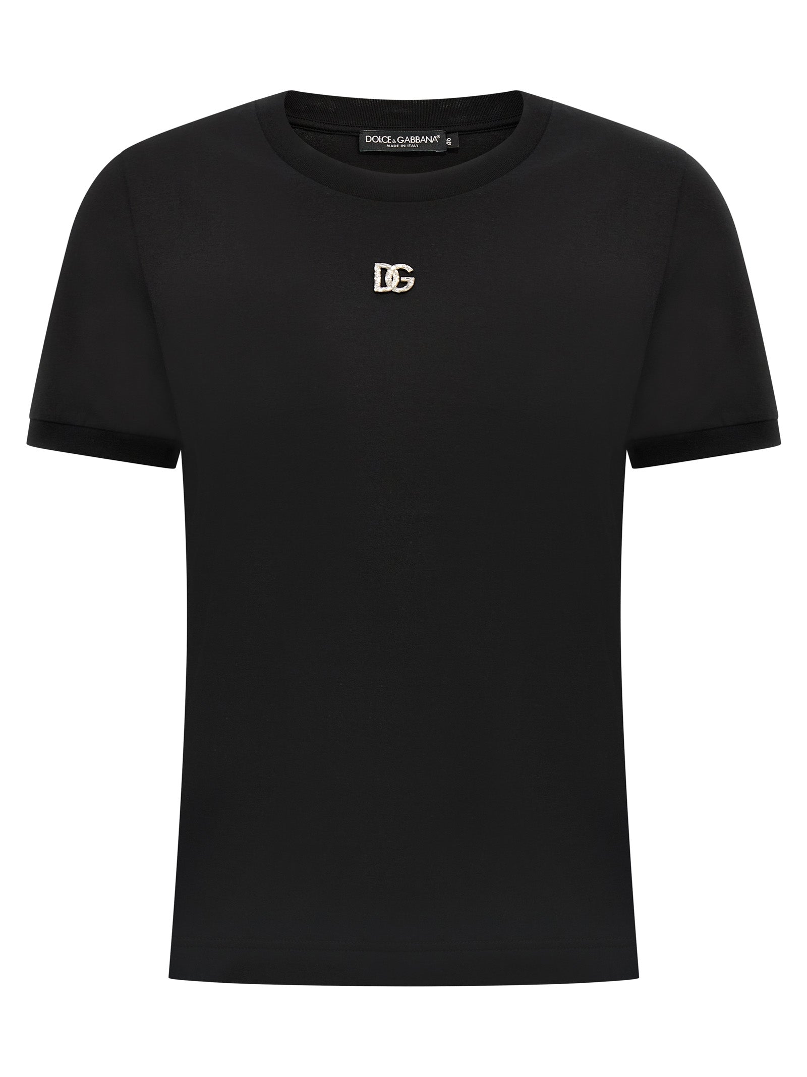 Dolce & Gabbana Rhinestone Logo T-shirt
